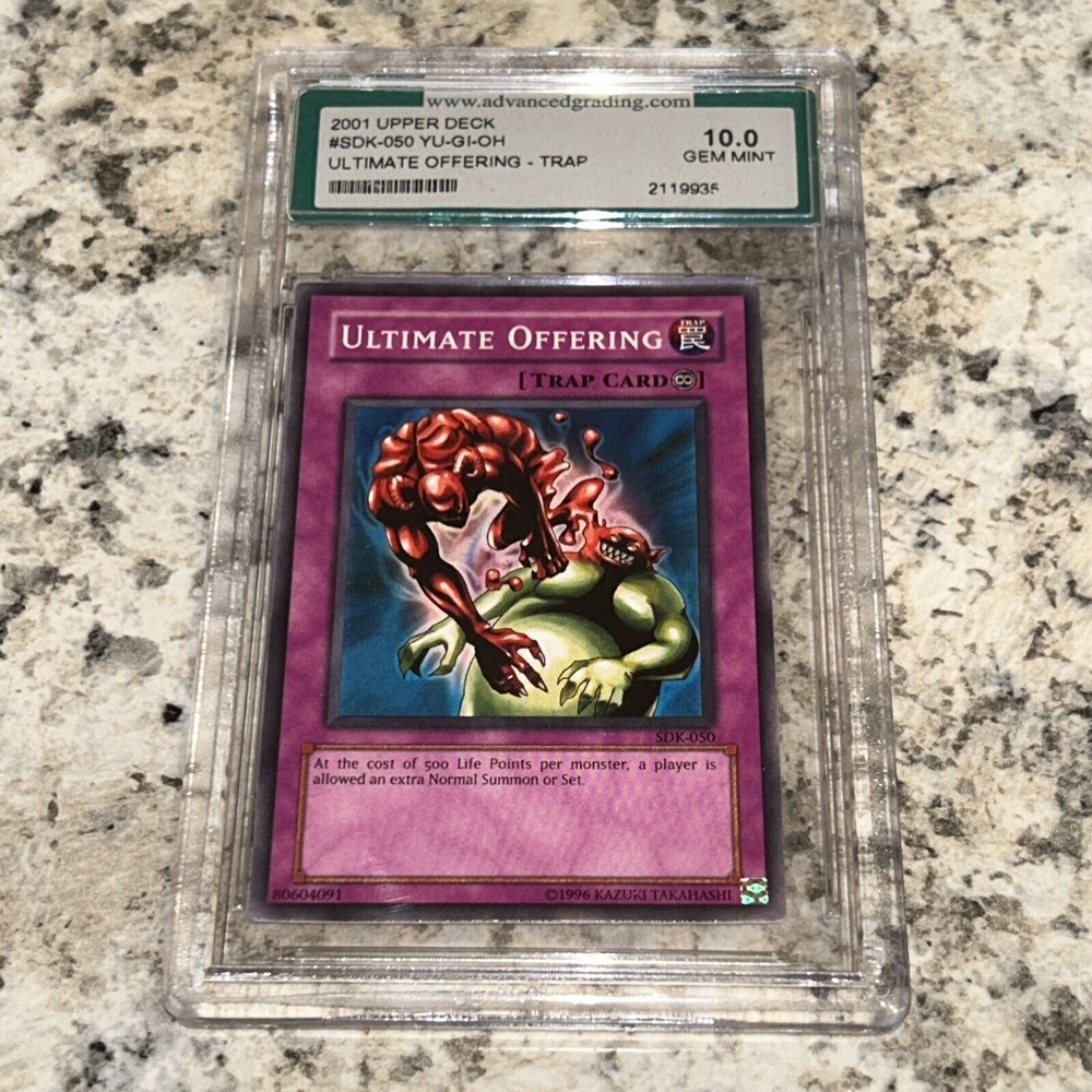 MNT 10 Yugioh Unlimited Common Ultimate Offering SDK-050 GEM MINT Condition AGS